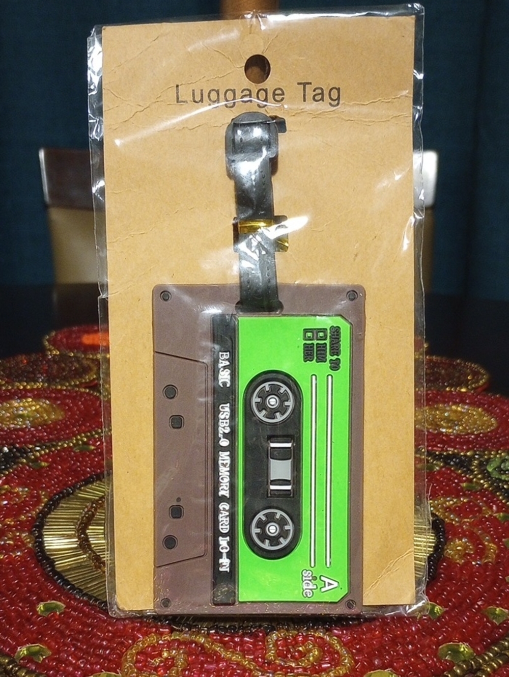 Retro Cassette Luggage Tag